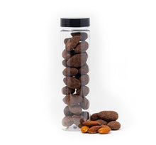 Load image into Gallery viewer, Panned Dragee Dark Chocolate Covered Candied Sea Salt Almonds

